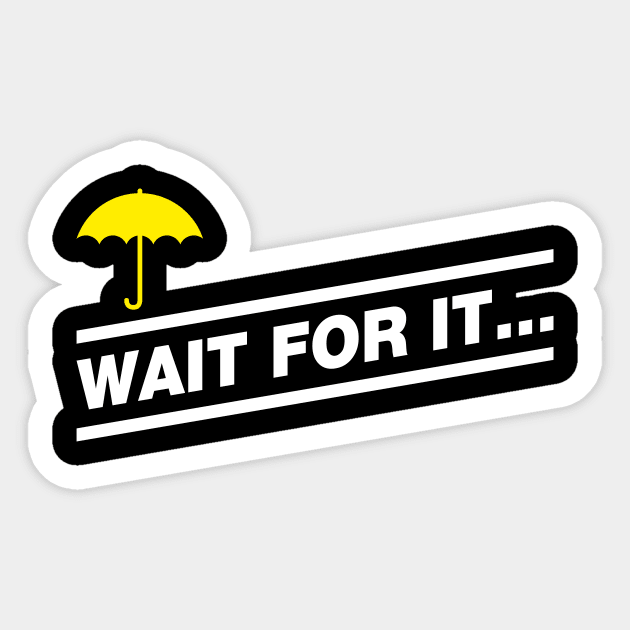 Wait for it Sticker by NathanielF